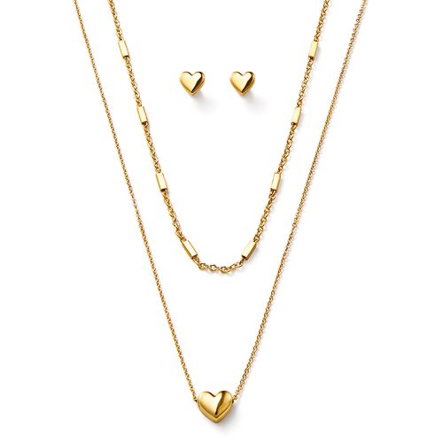 Set Collar + Aretes Haaland Oro