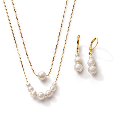 Set Collar + Aretes Royal Pearls