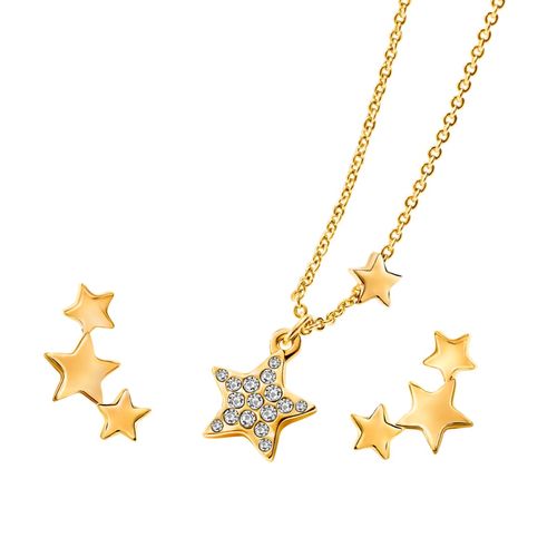 Set Collar + Aretes Luxury Stars