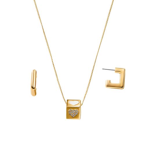 Set Collar + Aretes Lover Cube